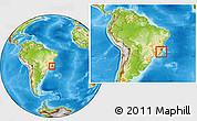 Physical Location Map of Alfredo Chaves, within the entire country