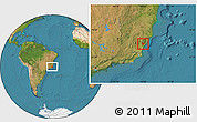 Satellite Location Map of Alfredo Chaves