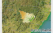 Physical Map of Alfredo Chaves, satellite outside