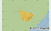 Savanna Style Map of Alfredo Chaves, single color outside
