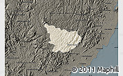 Shaded Relief Map of Alfredo Chaves, darken