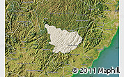 Shaded Relief Map of Alfredo Chaves, satellite outside