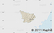 Shaded Relief Map of Alfredo Chaves, single color outside