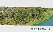 Satellite Panoramic Map of Alfredo Chaves
