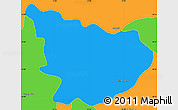 Political Simple Map of Alfredo Chaves