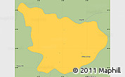Savanna Style Simple Map of Alfredo Chaves