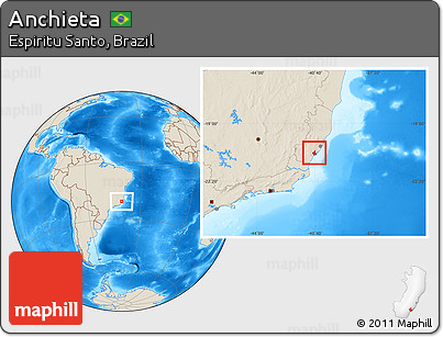 Shaded Relief Location Map of Anchieta