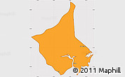 Political Simple Map of Anchieta, cropped outside