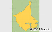 Savanna Style Simple Map of Anchieta, cropped outside