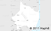 Silver Style Simple Map of Linhares