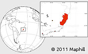 Blank Location Map of Espiritu Santo