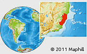 Physical Location Map of Espiritu Santo