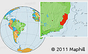 Political Location Map of Espiritu Santo