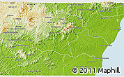 Physical 3D Map of Mimoso Do Sul