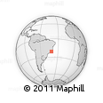 Outline Map of Mimoso Do Sul