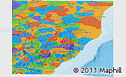 Political Panoramic Map of Espiritu Santo