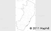Blank Simple Map of Espiritu Santo, cropped outside, no labels