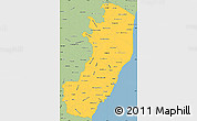 Savanna Style Simple Map of Espiritu Santo