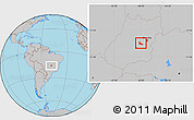 Gray Location Map of Abadiania