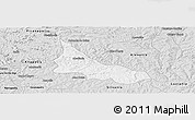 Silver Style Panoramic Map of Abadiania