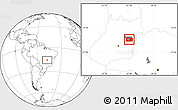 Blank Location Map of Brasilia