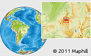 Physical Location Map of Brasilia