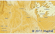 Physical 3D Map of Cabeceiras
