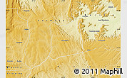 Physical Map of Cabeceiras