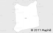 Silver Style Simple Map of Cabeceiras