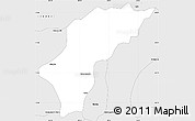 Silver Style Simple Map of Ceres