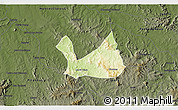 Physical 3D Map of Diorama, darken
