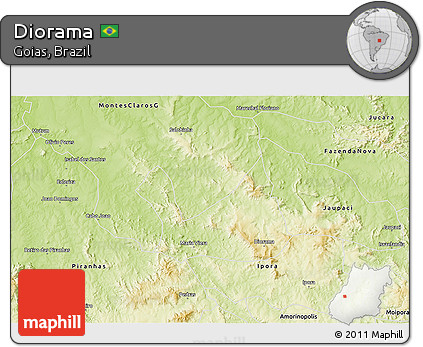Physical 3D Map of Diorama