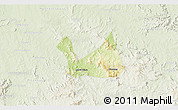 Physical 3D Map of Diorama, lighten