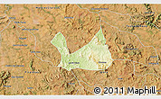 Physical 3D Map of Diorama, satellite outside