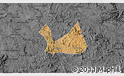 Satellite 3D Map of Diorama, darken, desaturated