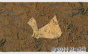 Satellite 3D Map of Diorama, darken
