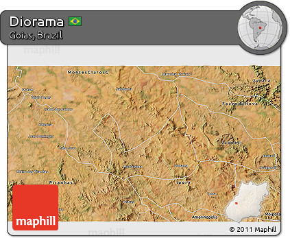 Satellite 3D Map of Diorama