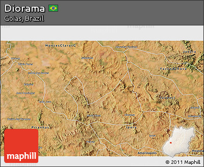 Satellite 3D Map of Diorama