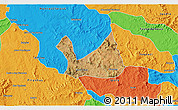 Satellite 3D Map of Diorama, political outside