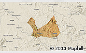Satellite 3D Map of Diorama, shaded relief outside