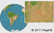 Satellite Location Map of Diorama
