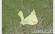 Physical Map of Diorama, darken