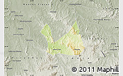 Physical Map of Diorama, semi-desaturated