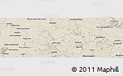 Shaded Relief Panoramic Map of Diorama