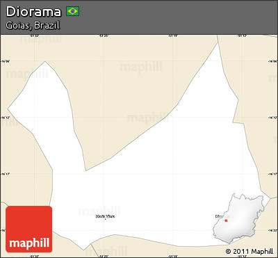 Classic Style Simple Map of Diorama