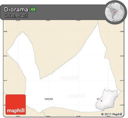 Classic Style Simple Map of Diorama