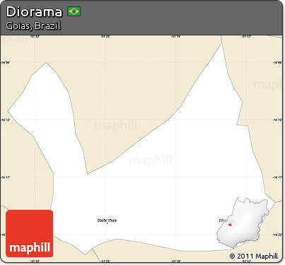 Classic Style Simple Map of Diorama