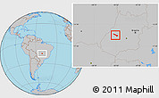 Gray Location Map of Fazenda Nova