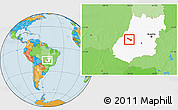 Political Location Map of Fazenda Nova, highlighted parent region