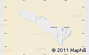Classic Style Map of Fazenda Nova, single color outside